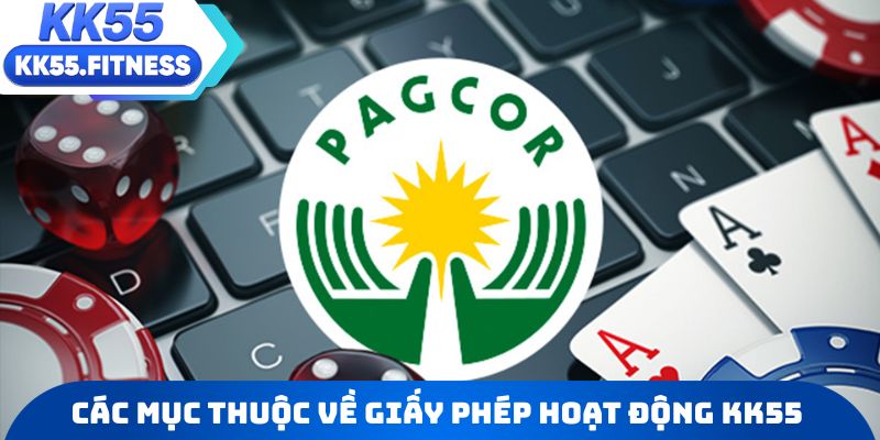 Tổng hợp các mục thuộc về giấy phép hoạt động KK55